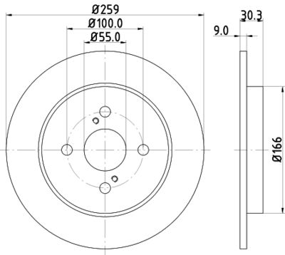 PCD14912 DON Тормозной диск