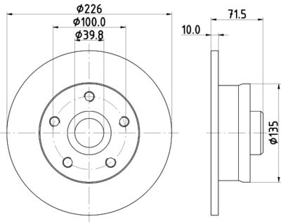 MDC787 MINTEX Тормозной диск