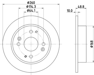 8DD355105311 HELLA Тормозной диск