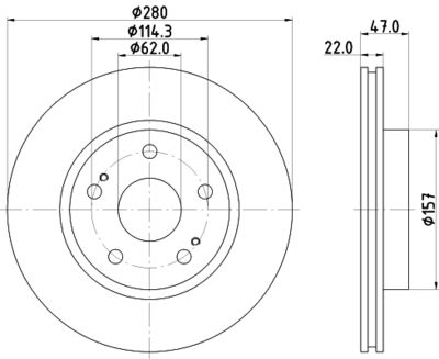 MDC2179 MINTEX Тормозной диск