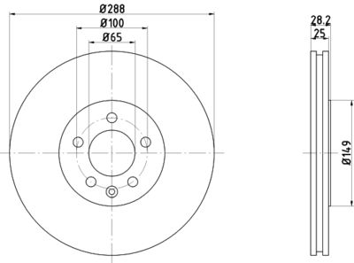 PCD15492 DON Тормозной диск