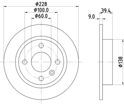 PCD15842 DON Тормозной диск