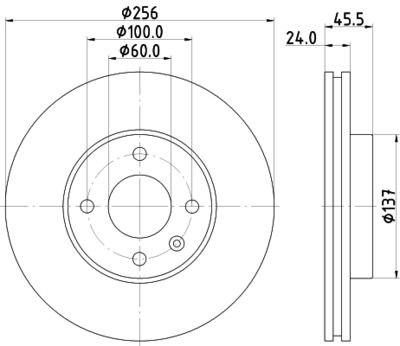 MDC2514 MINTEX Тормозной диск