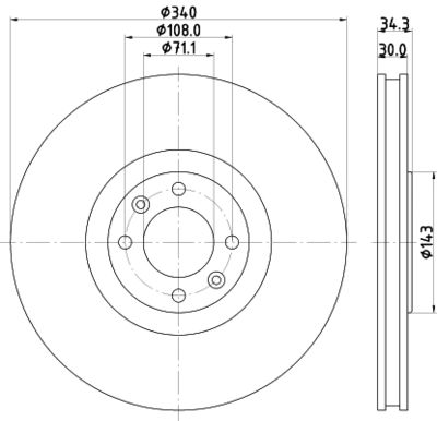 PCD15911 DON Тормозной диск