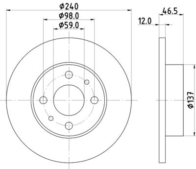 PCD16302 DON Тормозной диск