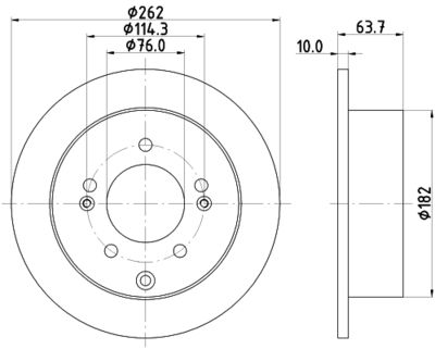 MDC2753 MINTEX Тормозной диск