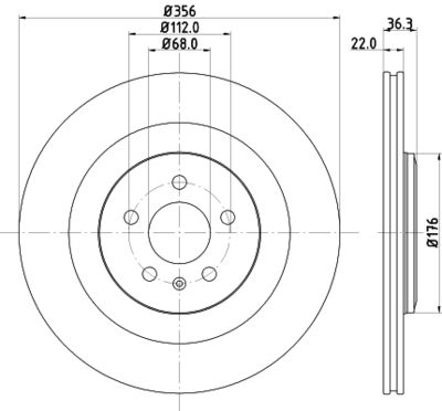 MDC2768C MINTEX Тормозной диск