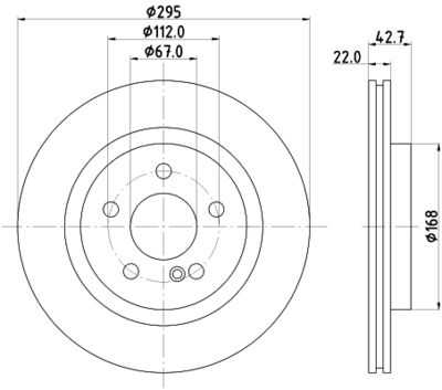 8DD355125381 HELLA Тормозной диск