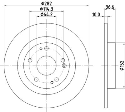 PCD17602 DON Тормозной диск