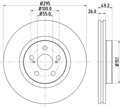 PCD18282 DON Тормозной диск