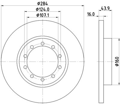 PCD18932 DON Тормозной диск