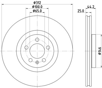 MDC2889C MINTEX Тормозной диск