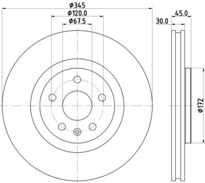 MDC2922C MINTEX Тормозной диск