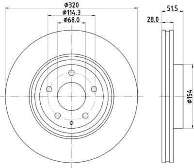 MDC2929C MINTEX Тормозной диск