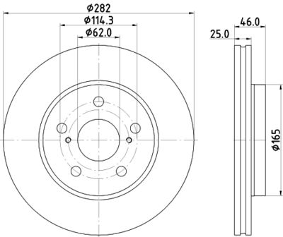 PCD20472 DON Тормозной диск