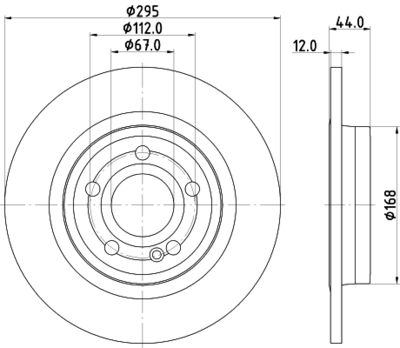 8DD355133351 HELLA Тормозной диск