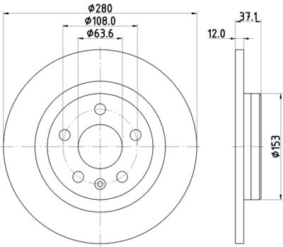 MDC2983C MINTEX Тормозной диск