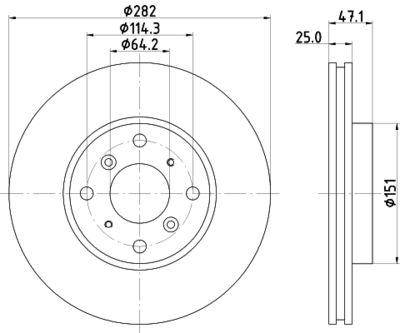 PCD20772 DON Тормозной диск