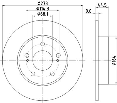 PCD21002 DON Тормозной диск