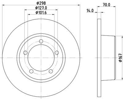 PCD21422 DON Тормозной диск