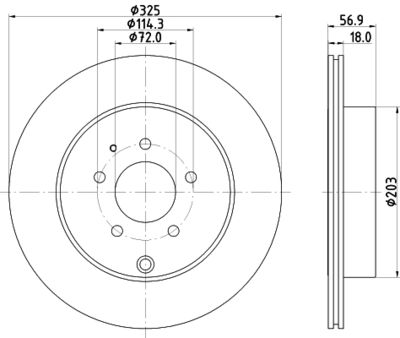 MDC2519 MINTEX Тормозной диск