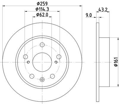 PCD21712 DON Тормозной диск