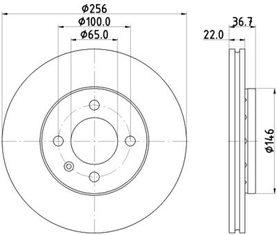 PCD21732 DON Тормозной диск