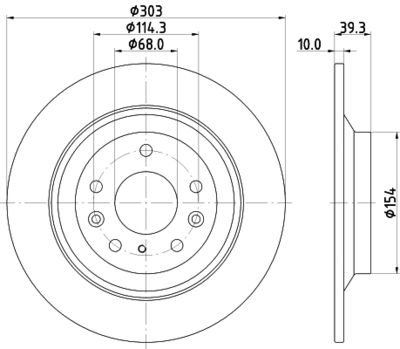 MDC2991C MINTEX Тормозной диск