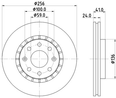 PCD22022 DON Тормозной диск