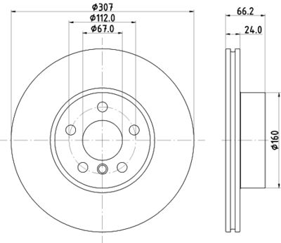 MDC3008C MINTEX Тормозной диск