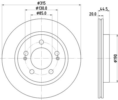 MDC3018C MINTEX Тормозной диск