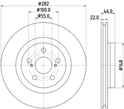 MDC3024C MINTEX Тормозной диск