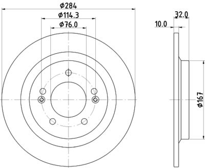 MDC3027C MINTEX Тормозной диск