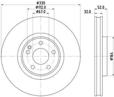 PCD22261 DON Тормозной диск