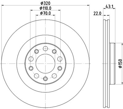 MDC3047C MINTEX Тормозной диск