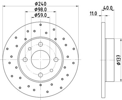 PCD22602 DON Тормозной диск