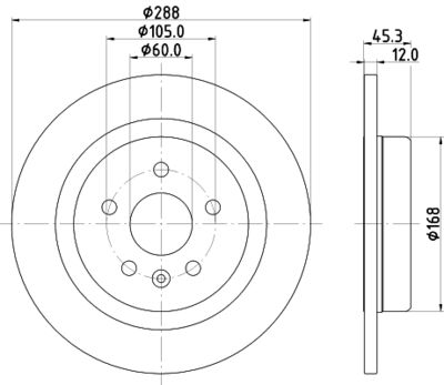 PCD22782 DON Тормозной диск