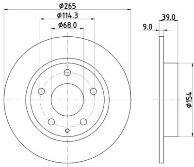 8DD355120461 HELLA Тормозной диск