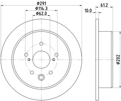 PCD23172 DON Тормозной диск