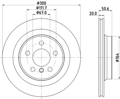 8DD355122631 HELLA Тормозной диск