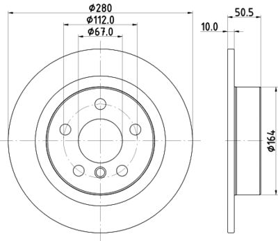 MDC2682 MINTEX Тормозной диск