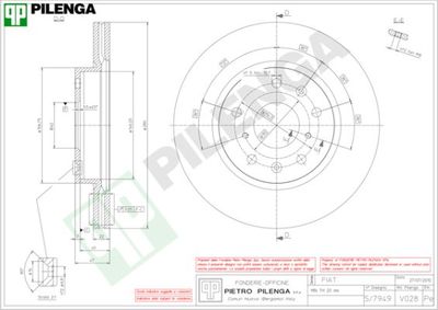 V028 PILENGA Тормозной диск