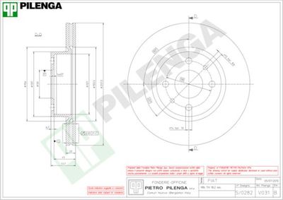 V031 PILENGA Тормозной диск