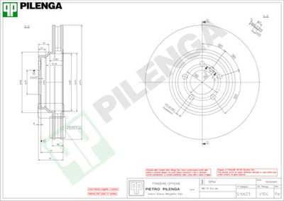 V104 PILENGA Тормозной диск