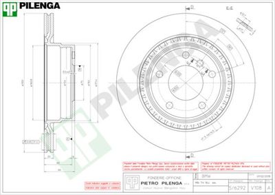 V108 PILENGA Тормозной диск