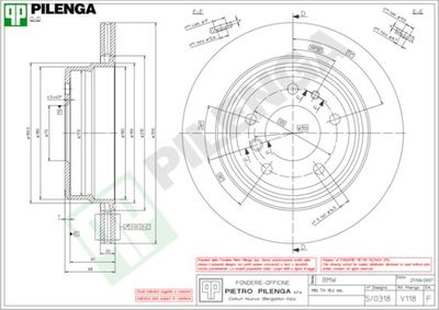 V118 PILENGA Тормозной диск