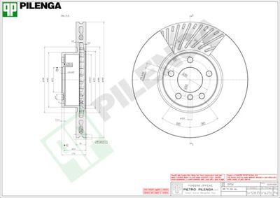 V1425L PILENGA Тормозной диск