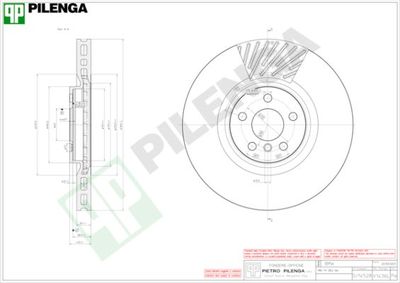 V1436L PILENGA Тормозной диск