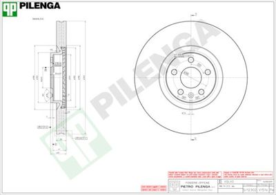 V1514 PILENGA Тормозной диск