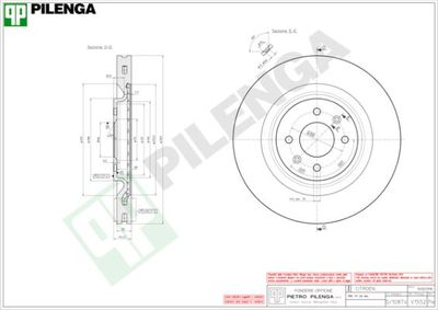 V1552 PILENGA Тормозной диск